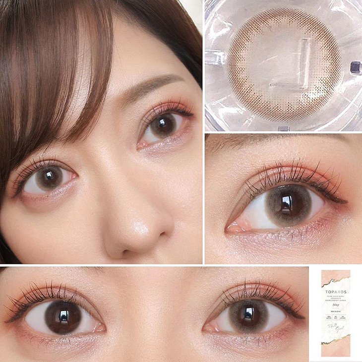 指原莉乃イメージモデルカラコントパーズ(TOPARDS) オパール モアコンスタッフの着画