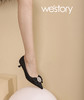 Westory22年秋季新款尖头蝴蝶结单鞋软底舒适一脚蹬百搭低跟鞋女72571 商品缩略图1