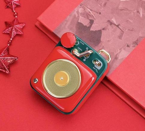 【团购展示】猫王·原子唱机B612便携蓝牙音箱MW-P1C精装版幸运红/原野绿/童心蓝 商品图1