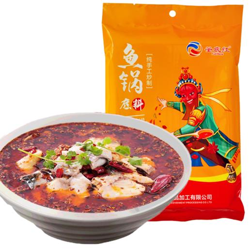 釜底红麻辣鱼火锅底料188g*3袋 商品图4