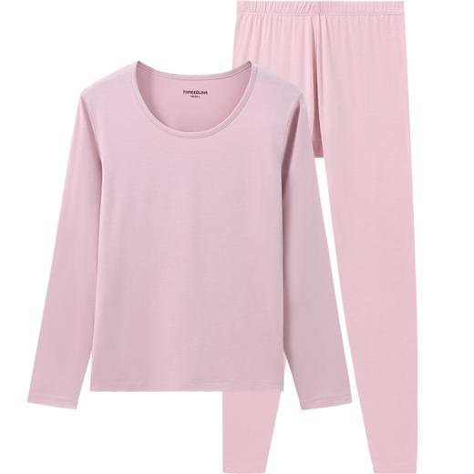 Threegun三枪 【维耐寒】薄绒圆领女士保暖内衣套装-23780D021 商品图2