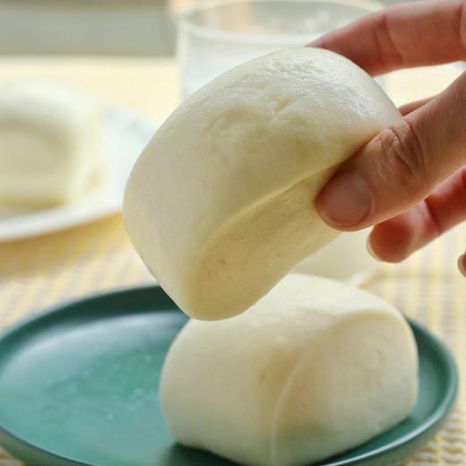 【缸鸭狗】馒头320g 2袋 牛奶/艾青味 速冻方便早餐牛奶面点 手工营养包子 刀切奶香小馒头 商品图4