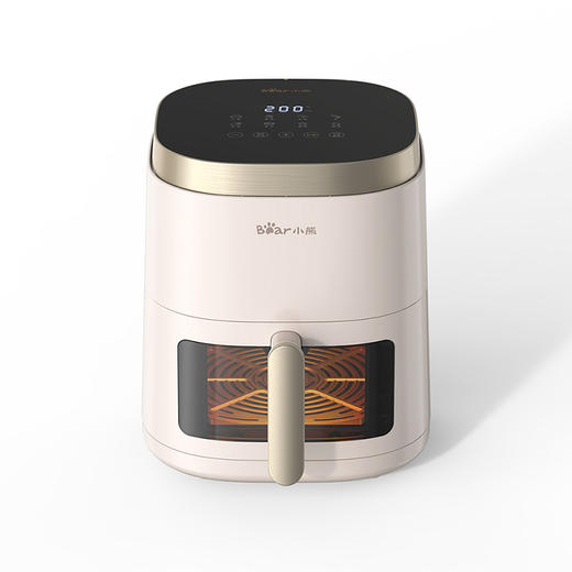 小熊空气炸锅 QZG-F15E3 暖灰 电子款/单烤网/ 透明视窗 商品图8
