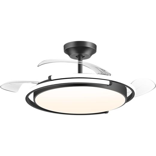 欧普（OPPLE）悦风餐厅风扇灯现代简约线面卧室隐形吊扇灯 商品图7