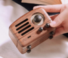 【团购展示】猫王·小王子原木FM/蓝牙便携式音箱MW-2  红芯木精装版 商品缩略图0