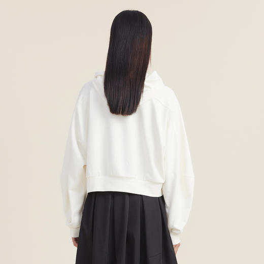 谜底连帽套头卫衣女2022秋新款立体爱心小猫咪绣花休闲223MV1111 商品图2