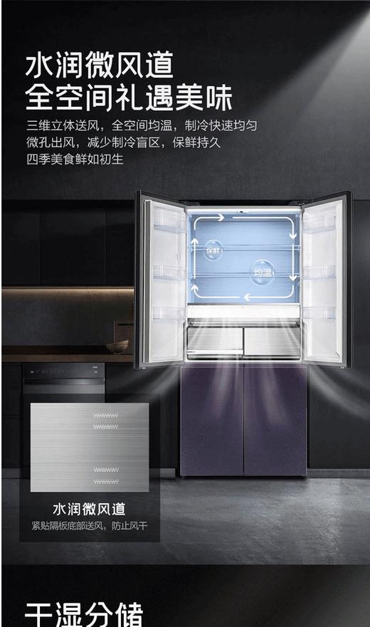 Hisense/海信 BCD-555WTDGVBPIV十字对开四门真空保鲜电冰箱一级 商品图2