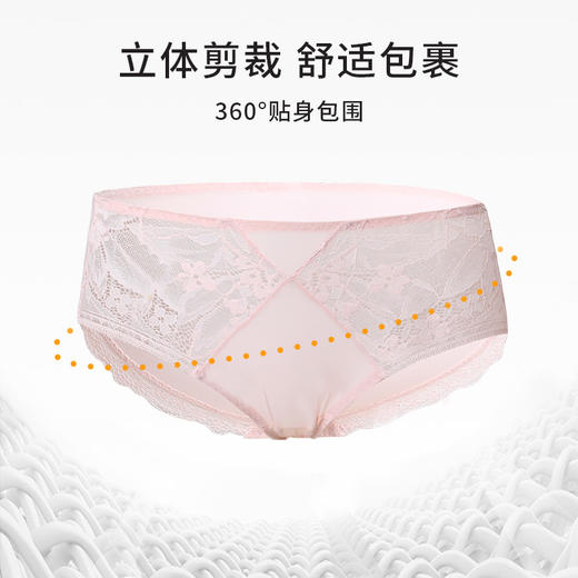 熳洁儿 商场同款内裤女夏季薄款蕾丝内裤女款中腰内裤女士性感内裤22702206 商品图2
