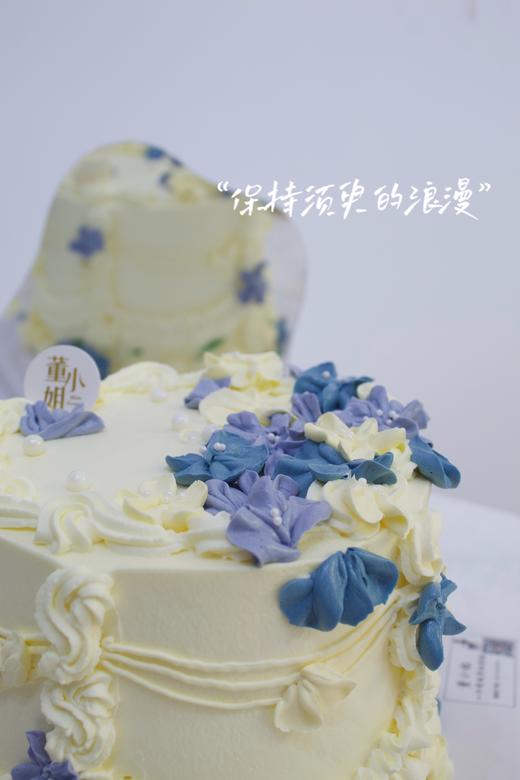 蓝色复古加高蛋糕 商品图1