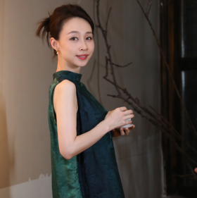 直播秒杀|盛唐牡丹 提花香云纱渐变色无袖女裙 .潮快闪[福利品]