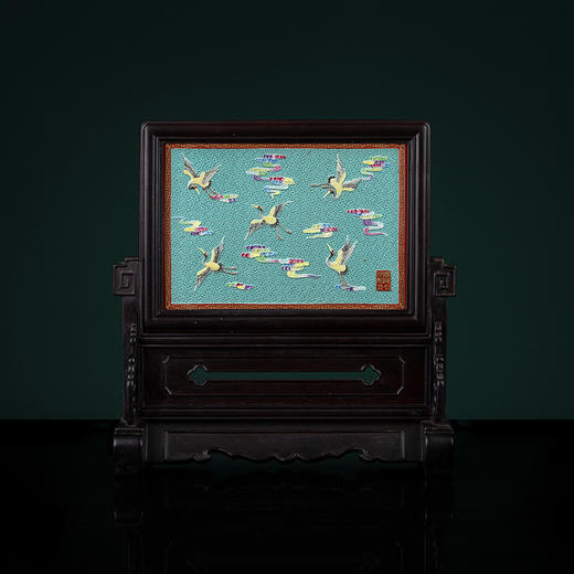 【宝】瑞鹤呈祥套组（湖水绿雕刻）全球限量款 商品图4