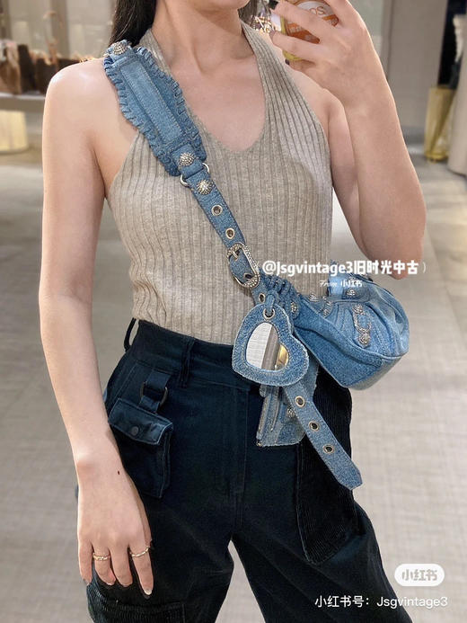 Balenciag* Le Cagole 
半月牙腋下包/斜挎包-xs 商品图1