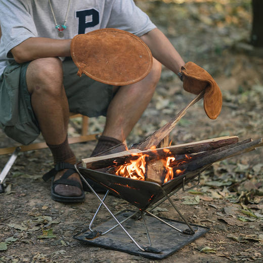 Naturehike挪客牛皮隔热手套垫户外露营野营防烫手套野炊隔热垫 商品图4