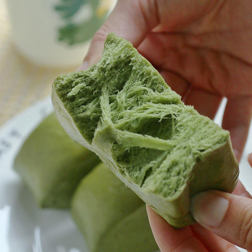 【缸鸭狗】馒头320g 2袋 牛奶/艾青味 速冻方便早餐牛奶面点 手工营养包子 刀切奶香小馒头 商品图3