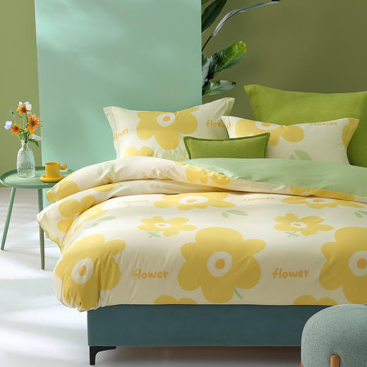 水星家纺 全棉印花四件套  菲莉暖阳 商品图5