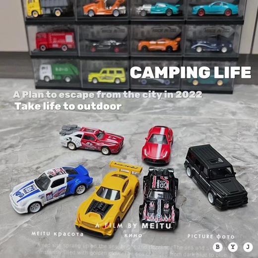 成乐美/一大整箱96个小车（包含旋转展台）1：64合金车模 商品图1