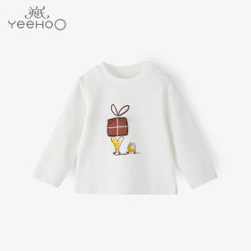 英氏秋季新款童装宝宝长袖休闲圆领套头T恤上衣YRTAJ32181A