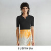JUDYHUA 刺绣红唇Polo领针织上衣 商品缩略图4