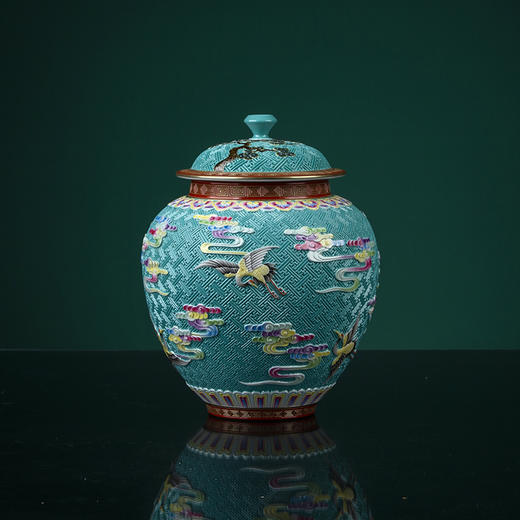 【宝】瑞鹤呈祥套组（湖水绿雕刻）全球限量款 商品图6