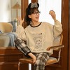 【拒绝起球 柔软舒适】睡衣女春秋款长袖棉质套装2022年新款学生ins风秋冬季宽松家居服40款可选 商品缩略图14