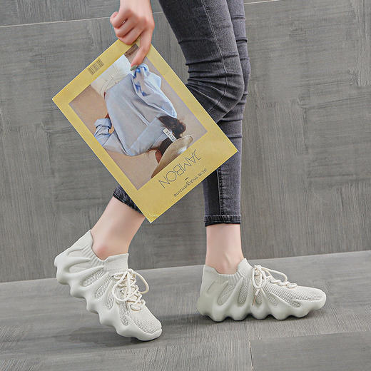 「不一样的设计感！时尚四色」女鞋春夏秋季韩版软底八爪鱼情侣鞋运动鞋男 商品图2