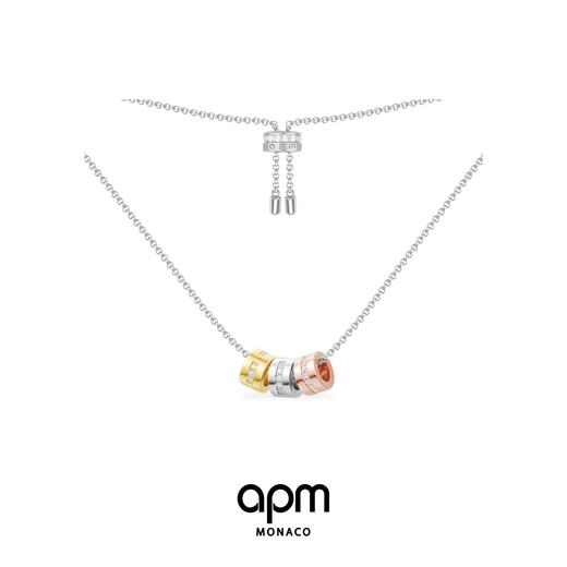 情侣项链~AP*摩斯密码三色环 商品图0