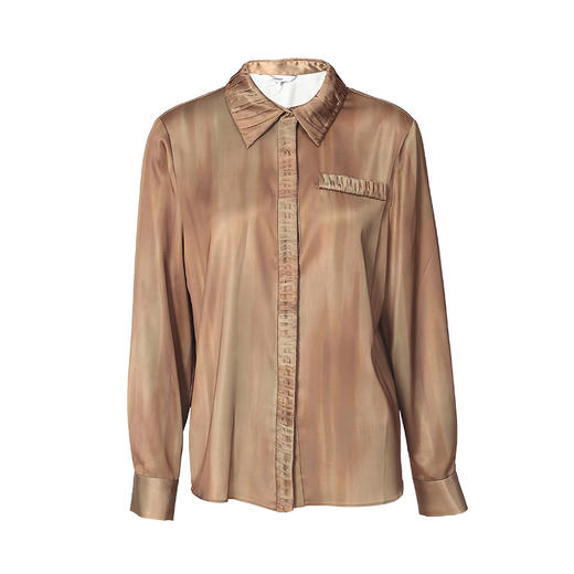 VIMAGE/纬漫纪秋季新款宽松舒适衬衫女长袖衬衣V1809415 商品图5