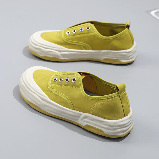 「不一样的设计感」帆布鞋女春秋夏款厚底ins潮板鞋休闲鞋潮流运动鞋 商品图1