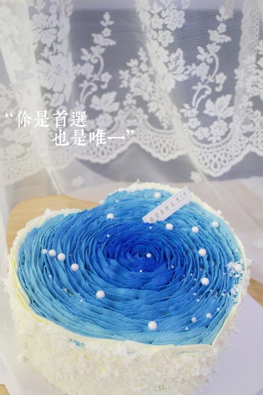 蓝色爱心蛋糕 商品图2
