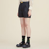 谜底短裤2022秋新款简约通勤质感高腰宽松显瘦休闲裤子223MK1032 商品缩略图2