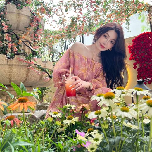 【大货捡漏，不退不换】  【金粉满桂】轻薄舒适精致风连衣裙 商品图4