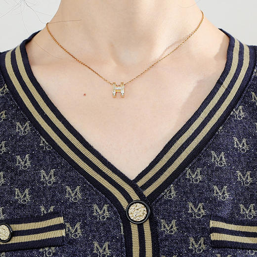 YWE  X808印花连衣裙中长款修身大码显瘦气质裙 商品图3