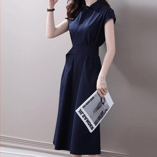 裁缝学苑AQ112 夏新款衬衫领收腰显瘦连衣裙纸样裙子女装衣服样板 商品图2