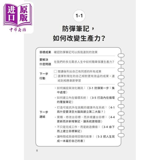 【中商原版】防弹笔记法 简单输出式笔记架构 保护高产出 高效能心流 港台原版 电脑玩物站长Esor PCuSER电脑人文化 商品图3