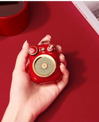 【团购展示】猫王·小确幸便携式蓝牙音箱MW-P3中国红/宝石蓝/月岩白 商品图0