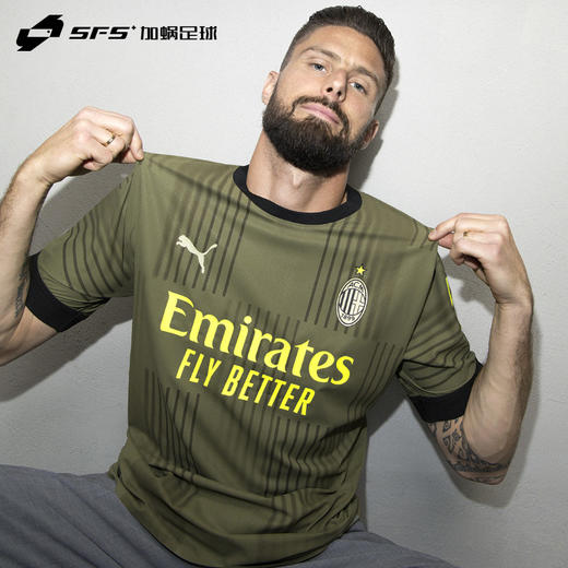 【送球员印号】SFS彪马Puma正品22/23 AC米兰二客球迷版球衣短袖足球服765843-03 商品图2