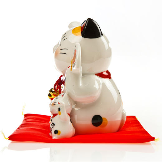 日本药师窑彩绘财源广进招财猫(储蓄罐）15cm 商品图3
