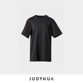 JUDYHUA 唇印浮雕Oversized T恤
