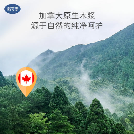 【云柔巾推荐】戴可思婴儿宝宝擦屁屁用一次性抽纸 洁净舒适纸巾100抽*6包/100抽*12包 商品图2