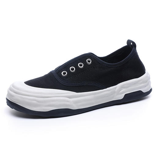 「不一样的设计感」帆布鞋女春秋夏款厚底ins潮板鞋休闲鞋潮流运动鞋 商品图4