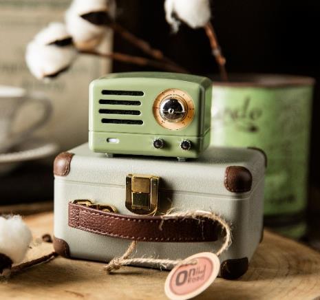 【团购展示】猫王·小王子OTR MINI便携式蓝牙音箱MW-1A 嬉皮红/复古绿 （无FM功能） 商品图0