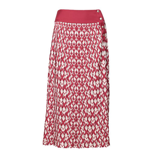 VIMAGE纬漫纪秋季新款个性洋气复古百褶高腰半身裙女裙V1806408 商品图5