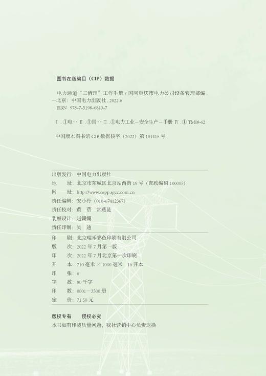 电力通道“三清理”工作手册 商品图3