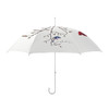 白色素画流行网红直杆雨伞晴雨两用防晒长柄花鸟男女向热卖礼品伞HT-0088B 商品缩略图3