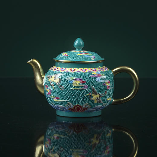 【宝】瑞鹤呈祥套组（湖水绿雕刻）全球限量款 商品图1