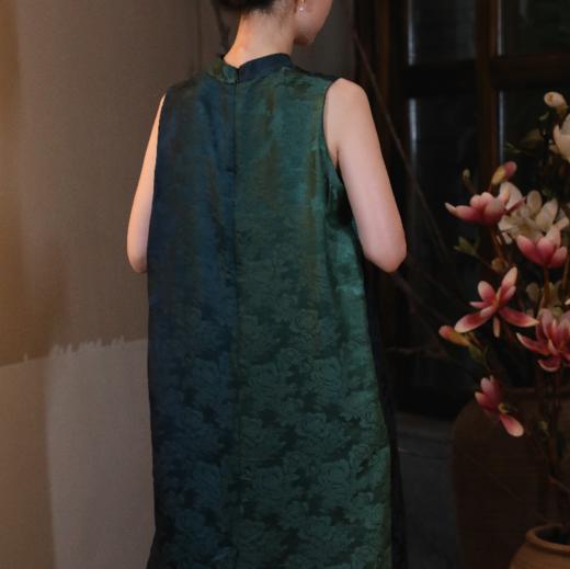 直播秒杀|盛唐牡丹 提花香云纱渐变色无袖女裙 .潮快闪[福利品] 商品图5