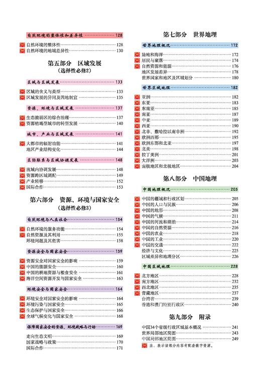 高考地理图文详解地图册 大字版 商品图2