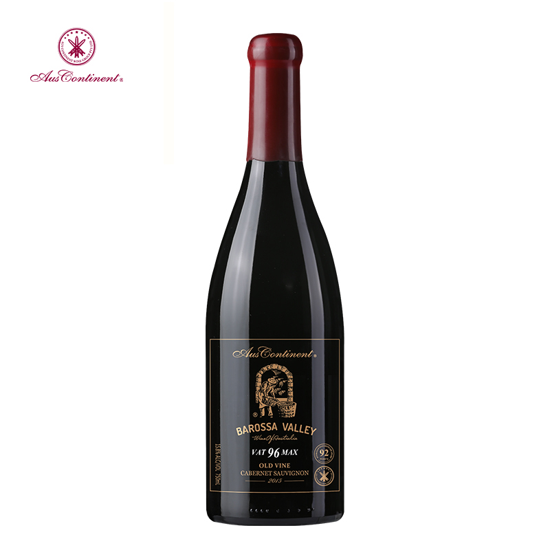 澳洲红酒 2015年南澳巴罗萨 赤霞珠干红96 MAX原瓶（三七开礼盒）