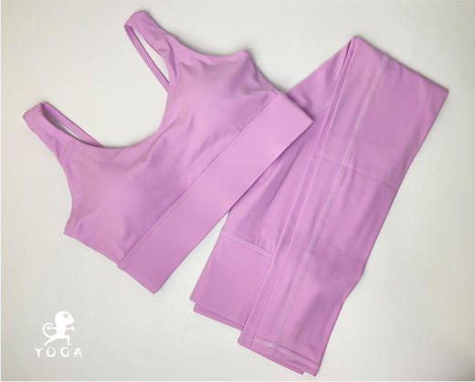 壁虎瑜伽【2208TZ188】U领美背高弹瑜伽套装（有胸垫）【5天发货】 商品图7