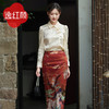 逸红颜 鹿真 2025新款中国风敦煌元素半身裙女复古高腰显瘦 商品缩略图4